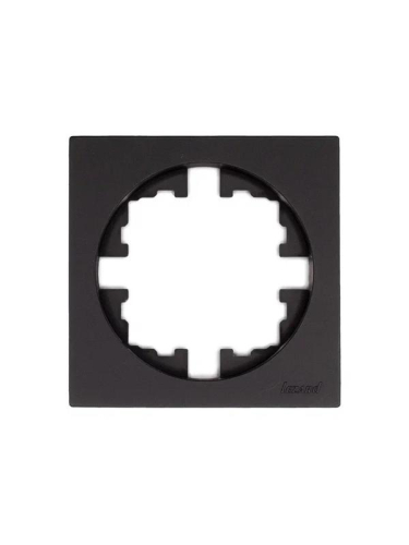 Рамка 1-м OSEN горизонт. квадрат черн. бархат LEZARD 743-4200-146