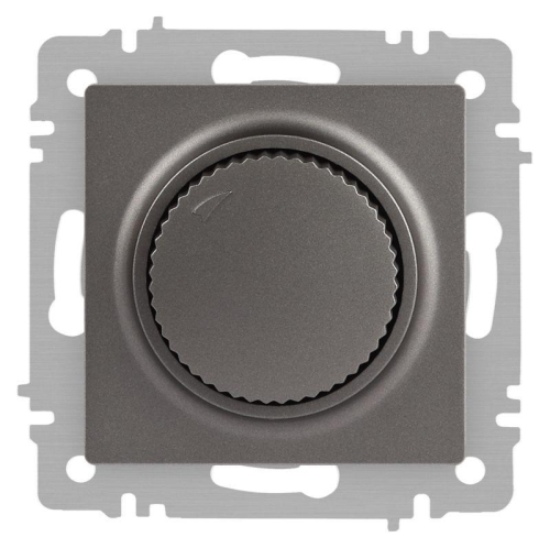 Светорегулятор Accent 6-401-09 поворотный 600Вт 230В IP20 СУ титан Intro Б0063685