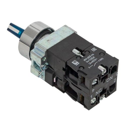 Переключатель BD21 2P с син. подстветкой 230В NO PROxima EKF xb2-bk21-b-230