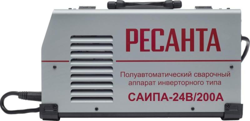 Инвертор сварочный полуавтомат. САИПА-24В/200А MIG 6в1 Ресанта 65/110