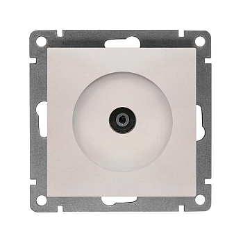 Розетка телевизионная TV 1-м СП Афина механизм жемчуж. Universal A0027-OBr