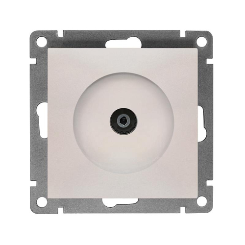 Розетка телевизионная TV 1-м СП Афина механизм жемчуж. Universal A0027-OBr