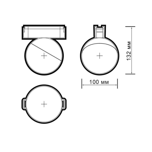 Светильник светодиодный трековый Метр (MTR)16 3010 10Вт 4000К IP20 100град. BL низковольтный черн. Pro JazzWay 5056732