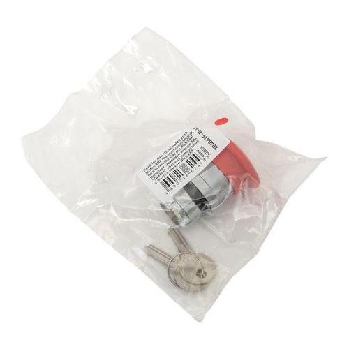 Механизм кнопки исполнительный XB4 "Грибок" красн. поворотный с фиксацией с замком IP65 EKF XB4BA1F-R-65