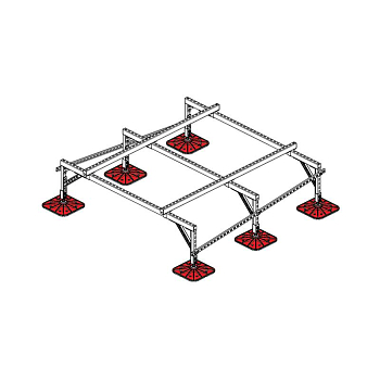 Конструкция опорная для установки оборудования TECHNORAPTOR FOOT 2000х2000 KM-TR-F-SSEI-2000-2000 КМ TR0043