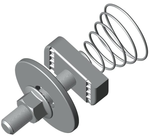 Комплект соединительный 12х30 для STRUT-профиля с конусной пружиной TDZ EKF ksst12x30-TDZ