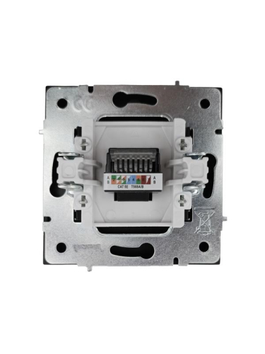 Розетка компьютерная 1-м СП ZIMA IP20 механизм черн. бархат LEZARD 704-4288-139
