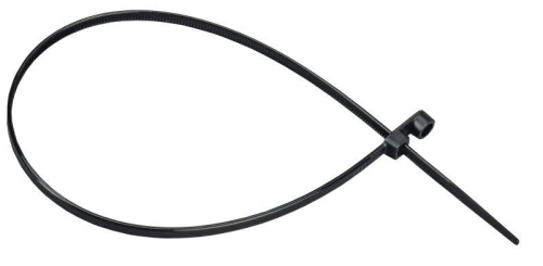 Хомут 4.8х370мм P6.6 с винтовым креплением черн. (уп.100шт) IEK UHH12-D048-370-100-K02