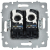 Розетка компьютерная 2-м СП BRITE РК10-2-БрАБ RJ45 кат.5E механизм арктич. бел. IEK BR-K20-1-K91