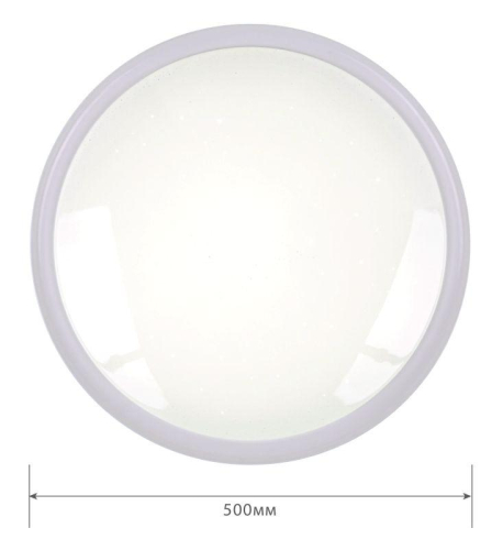 Светильник светодиодный LBS-7737 80Вт 3000-6000К 7800лм настенно-потолочный управляем. пульт бел. Camelion 14531