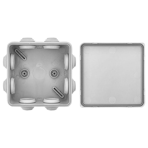 Коробка распаячная КМР-030-031 с крышкой наружная 85х85х40 8 мембранных вводов IP55 EKF plc-kmr-030-031