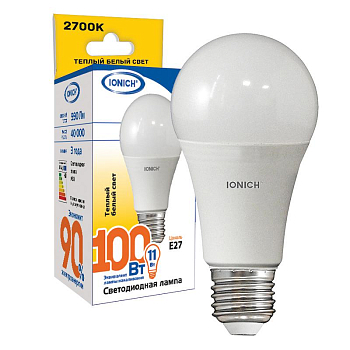 Лампа светодиодная ILED-SMD2835-A60-11-990-220-2.7-E27 IONICH 1614