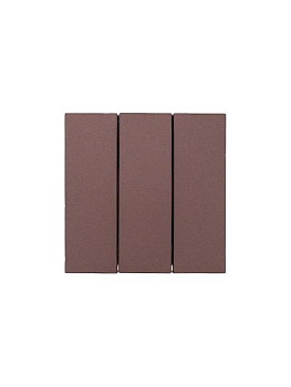 Выключатель 3-кл. СП ZIMA IP20 10А безвинт. зажим шоколад LEZARD 704-7388-109QC