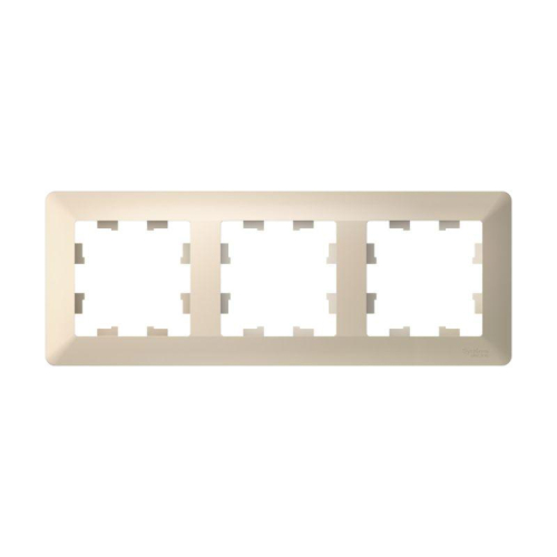 Рамка 3-м AtlasDesign Air беж./дым. бел. SE ATN220203