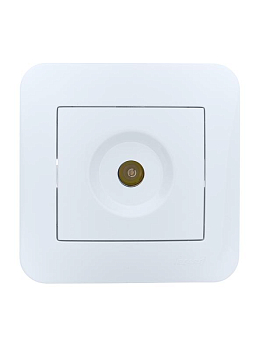Розетка телевизионная оконечная TV СП ASTI IP20 в сборе бел. LEZARD 7081-0202-130
