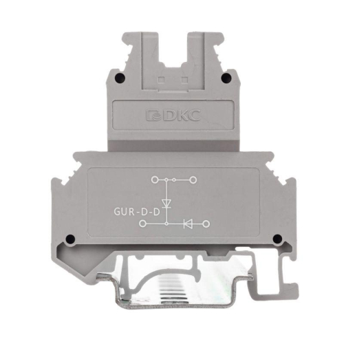 Клемма со встроенным диодом винтовой зажим 4 точки подключения 4кв.мм сер. DKC GUR-D-D