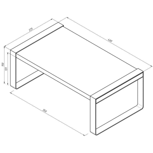 Полка-органайзер для кухни дуб Харбор бел. Rexant 38-0678