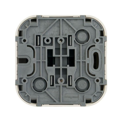 Переключатель на 2 направления 1-кл. ОП Quteo 10А IP20 10AX сл. кость Leg 782234