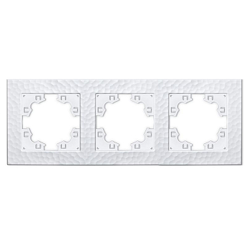 Рамка 3-м Афина фактурная универс. бел.Universal A10045