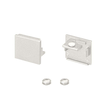 Заглушка SL-LINE-2522 WHITE глухая металл (комплект) Arlight 043120