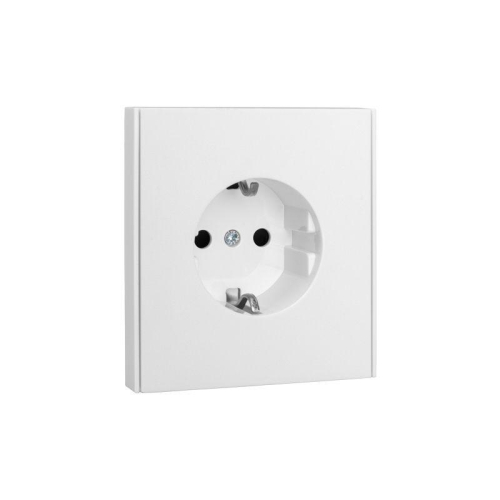 Розетка 1-м СП STRONG MIELE 16А с заземл. защ. шторки жемчуж. Kranz KR-78-0701-4