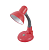 Светильник UF-315 С04 настол. 230В 60Вт красн. Ultraflash 12990