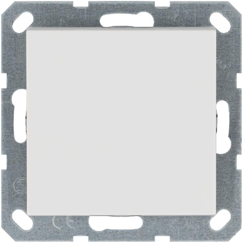 Кнопка звонка 1-кл. 10А IP20 механизм бел. глянцевый Jasmart G3010W