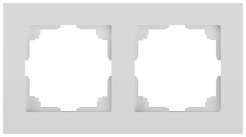 Рамка для розеток и выключателей Intro Accent 6-502-01 на 2 поста СУ бел. Intro Б0063749