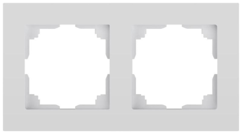Рамка для розеток и выключателей Intro Accent 6-502-01 на 2 поста СУ бел. Intro Б0063749