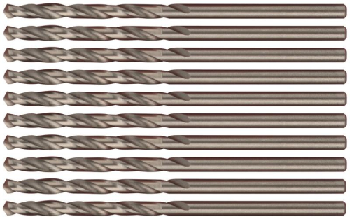 Набор сверл по металлу Profi 2.5х57мм с кобальтом 5ти-проц. (уп.10шт) Cutop 48-25-10