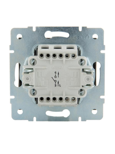 Выключатель Rain механизм матов. черн. графит LEZARD 703-4188-100