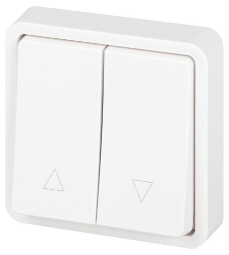 Переключатель Эксперт 11-1528-01 для жалюзи кнопочный IP55 10АХ-250В СУ бел. Эра Б0063249