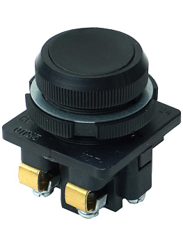 Выключатель кнопочный КЕ-181 У2 исп.4 1НО цилиндр 10А IP54 660В черн. Электротехник ET529372