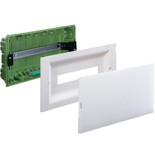 Щиток распределительный СП Practibox3 IK 07 1 рейка 18мод. с клеммник. заземл. IP40 бел. дверь Leg 401716