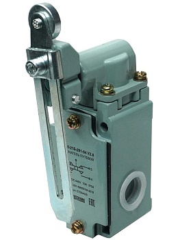 Выключатель путевой ВП15К-21Б-291-54 У2.8 IP54 рычаг с роликом регулир. по длине прямого действия Электротехник ET004429