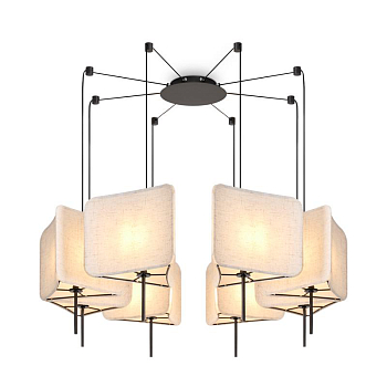 Светильник подвесной Bricola 8х40Вт E14 IP20 Freya FR5511PL-08B