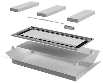 Дверь стеклянная для шкафа LINEA E 33U 600мм сер. ITK LE35-33U 600мм 6X-DR