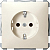 Механизм розетки 1-м СП Merten 16А IP20 с заземл. защ. шторки беж. SchE MTN2300-4044