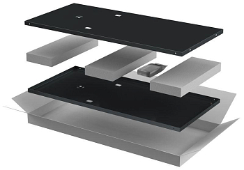 Комплект стенок боковых 800мм для шкафа 38U черн. LINEA N ITK LN05-38UX8-X