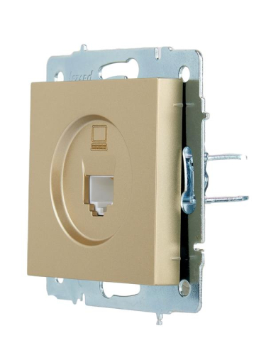 Розетка компьютерная VESNA зол. LEZARD 742-3688-139