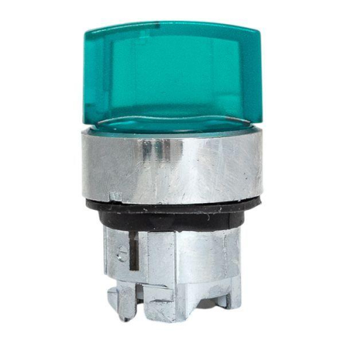 Механизм переключателя исполнительный ХB4 зел. на 2 положения с фиксацией с подсветкой с короткой ручкой IP65 EKF XB4BD2FL-G-65