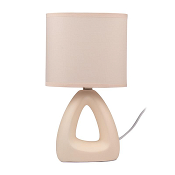 Светильник настольный JH2-01-iv E14 IP20 170х100х300мм керамика; ткань; PVC-пластик беж. JazzWay 5062306