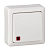 Выключатель 1-кл. ОП Хит 6А IP20 250В с подсветкой бел. SE VA16-137-B