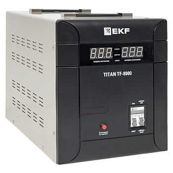 Стабилизатор напряжения электронный напольного исполнения TITAN -TF-8000 EKF stab-TF-8000