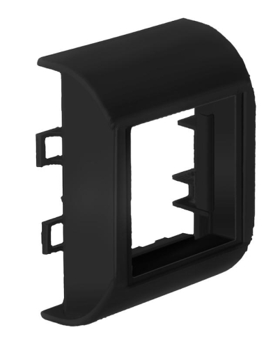 Суппорт установочный для модульн. механизмов 45х45х9мм для РКК-74х55 Арктика черн. Ruvinil СПР-74х55-Ч