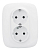 Розетка 2-м СП Valena Allure 16А IP20 250В 2х2P+E защ. шторки безвинт. клеммы с лицев. панелью бел. Leg 753726