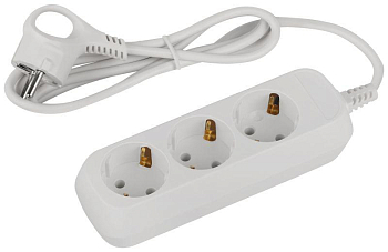 Удлинитель электрический UDL-10-315-E Greenline 3 розетки с заземлением 1.5м ПВС 3х0.75кв.мм Эра Б0064897