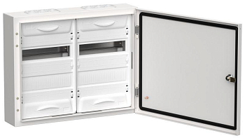 Корпус металлический ЩРн-48 (2х24) 460х570х140 IP54 бел. (одна дверь) TITAN 5 IEK TI5-50-N-2X024-54