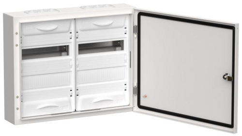 Корпус металлический ЩРн-48 (2х24) 460х570х140 IP54 бел. (одна дверь) TITAN 5 IEK TI5-50-N-2X024-54