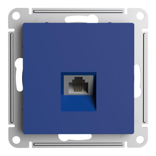 Розетка телефонная AtlasDesign RJ11 механизм аквамарин SE ATN001181